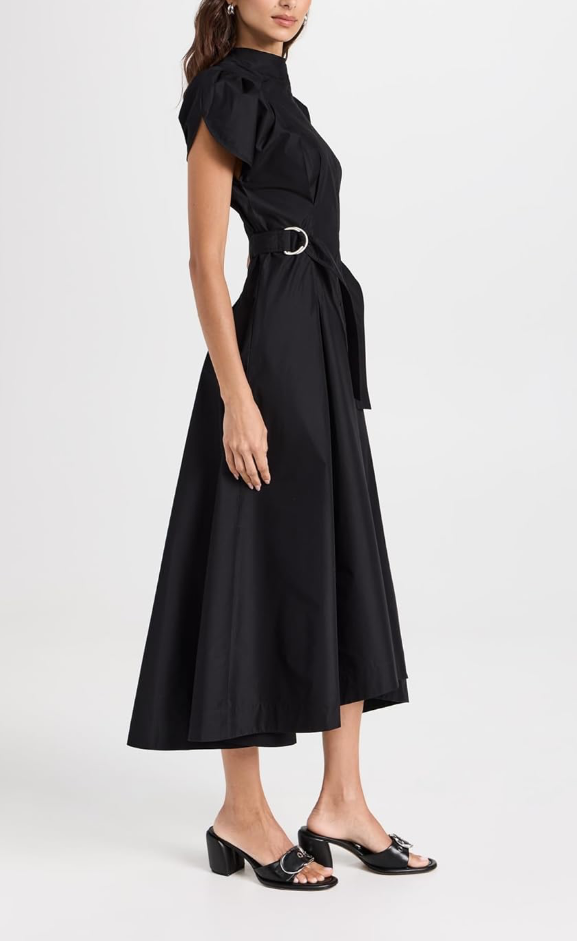 3.1 Phillip Lim Women's Puff Sleeve Side Tie Flare Dress