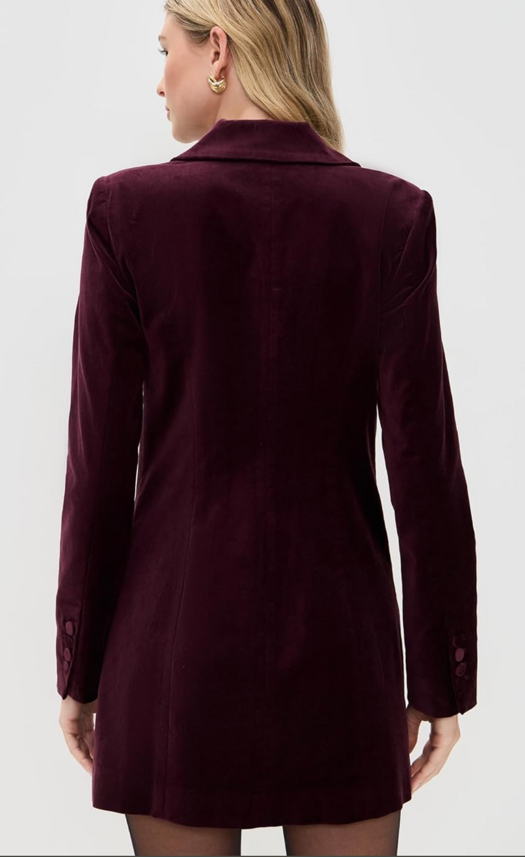 Good American Women's Velvet Exec Dress
