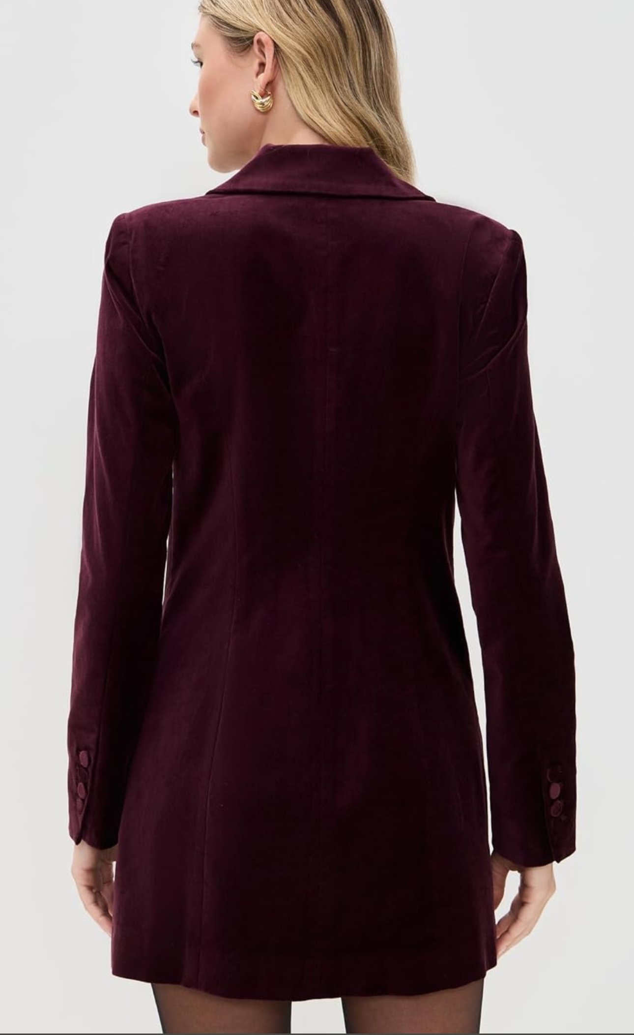Good American Women's Velvet Exec Dress