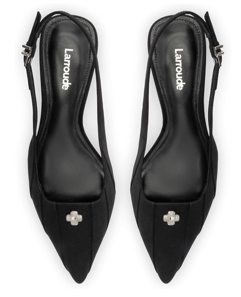 Larroudé Maxine Pump In Black Fabric