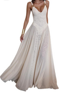 Women's V-Neck Mesh Cocktail Party Dress