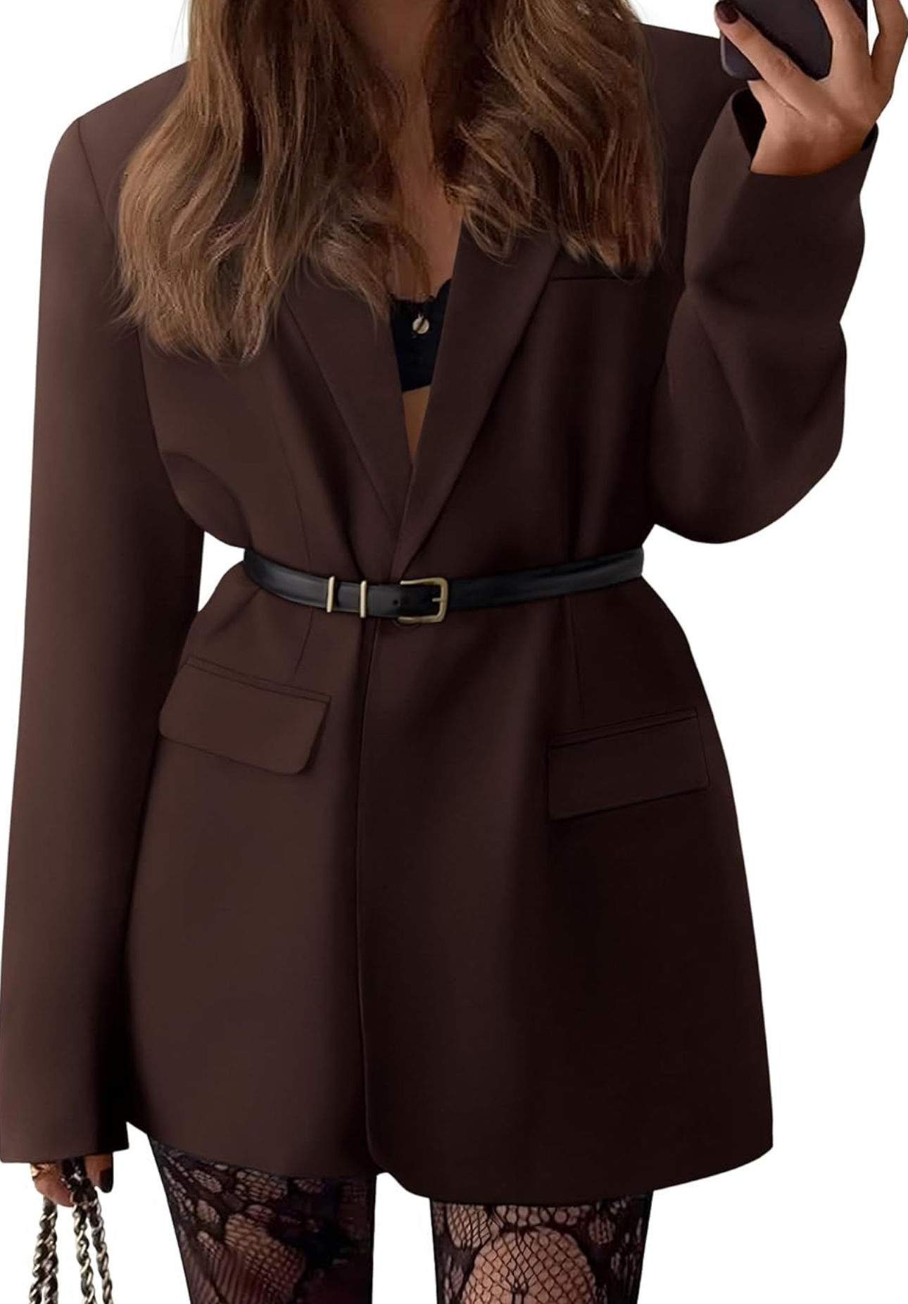 Oversized Open Front Blazer