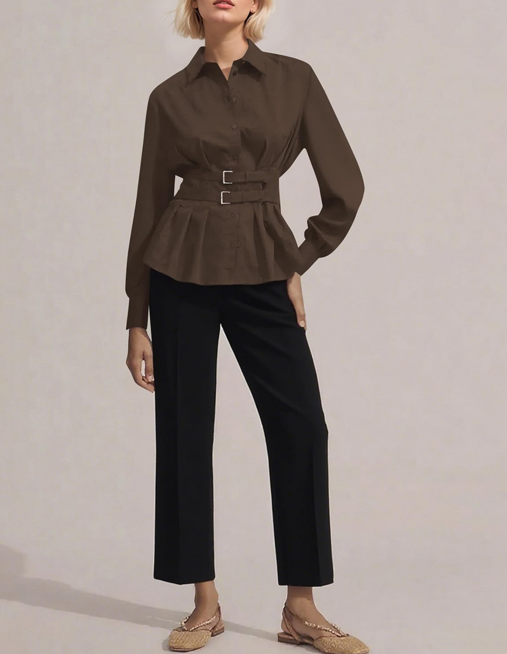 Women's Peplum Tunic Top