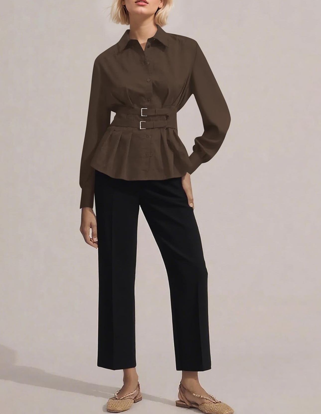 Women's Peplum Tunic Top