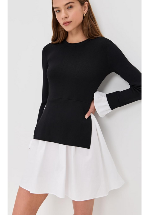 English Factory Women's Knit Combo Dress