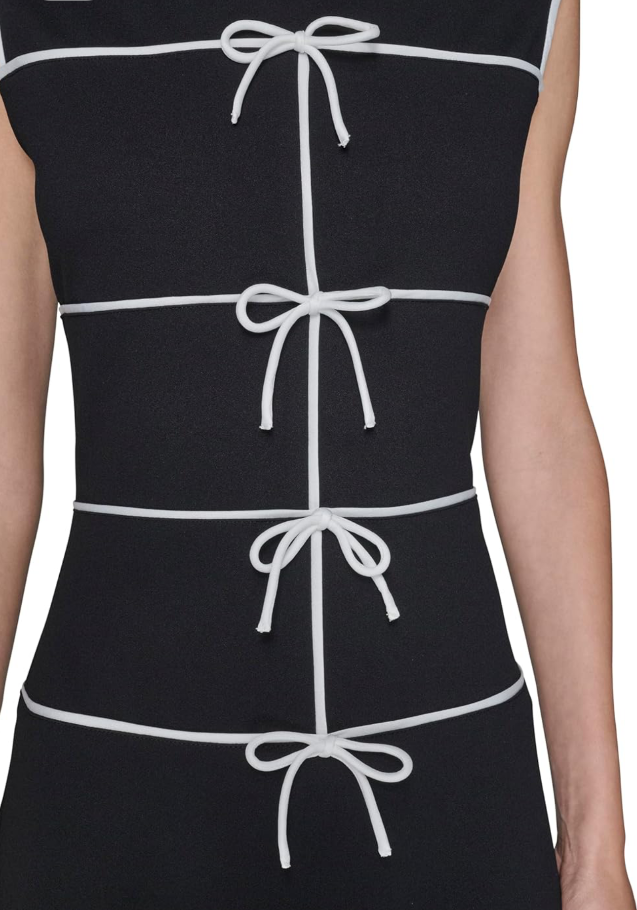 Karl Lagerfeld Women's Scuba Crepe Midi Dress
