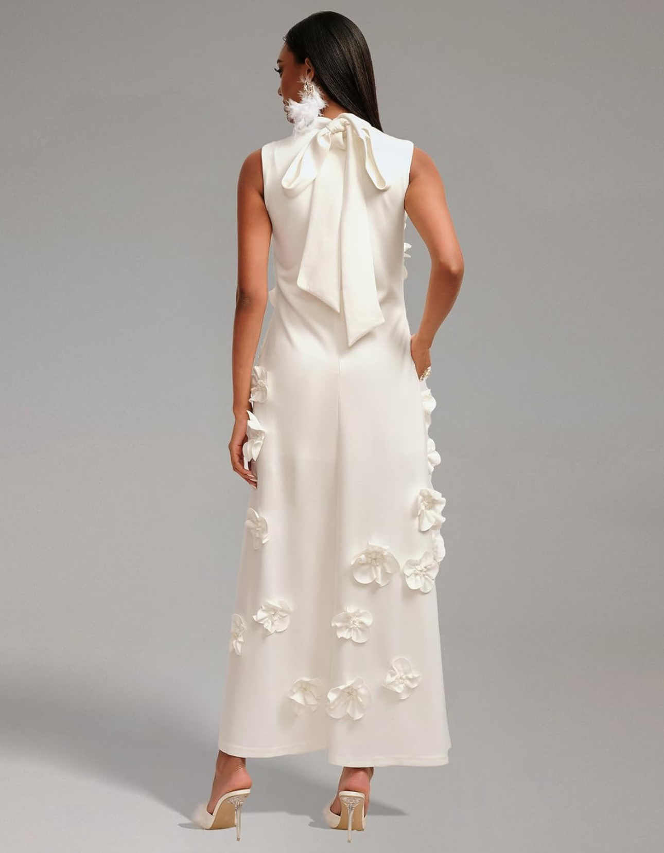 BELLA BARNETT White Floral Dress