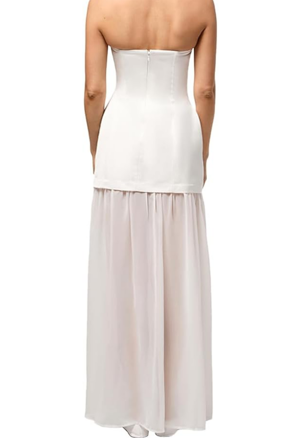 WEWOREWHAT Corset Sheer Maxi Dress