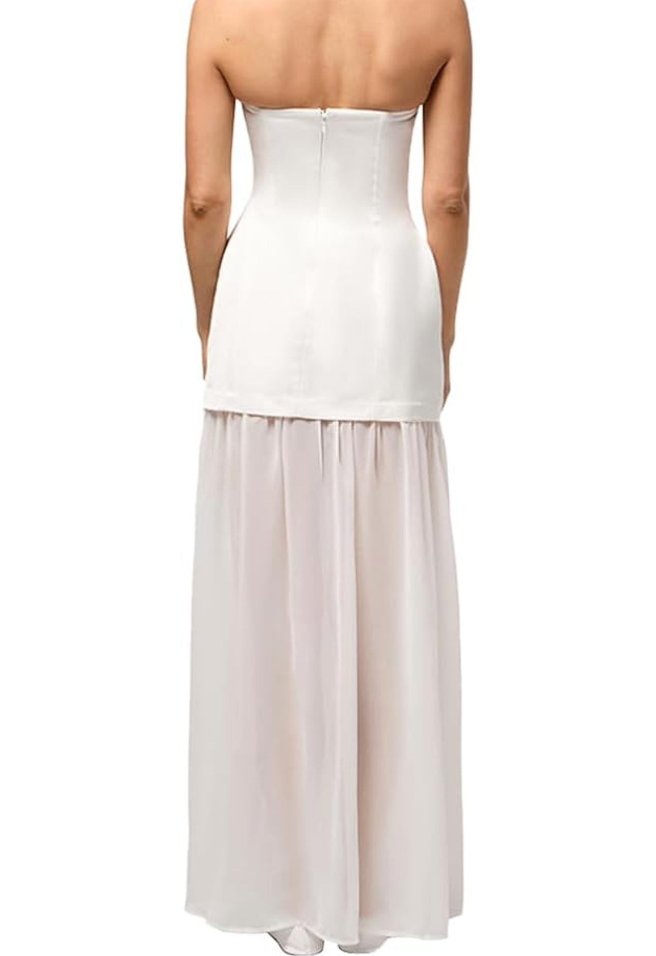 WEWOREWHAT Corset Sheer Maxi Dress