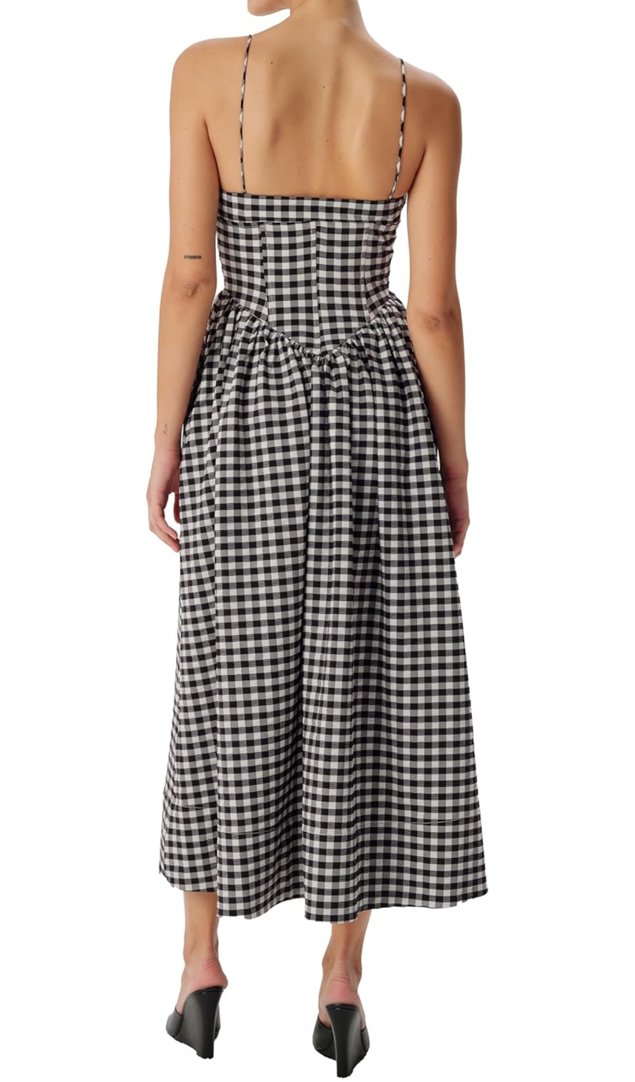 Ronny Kobo Barrett Gingham Maxi Dress