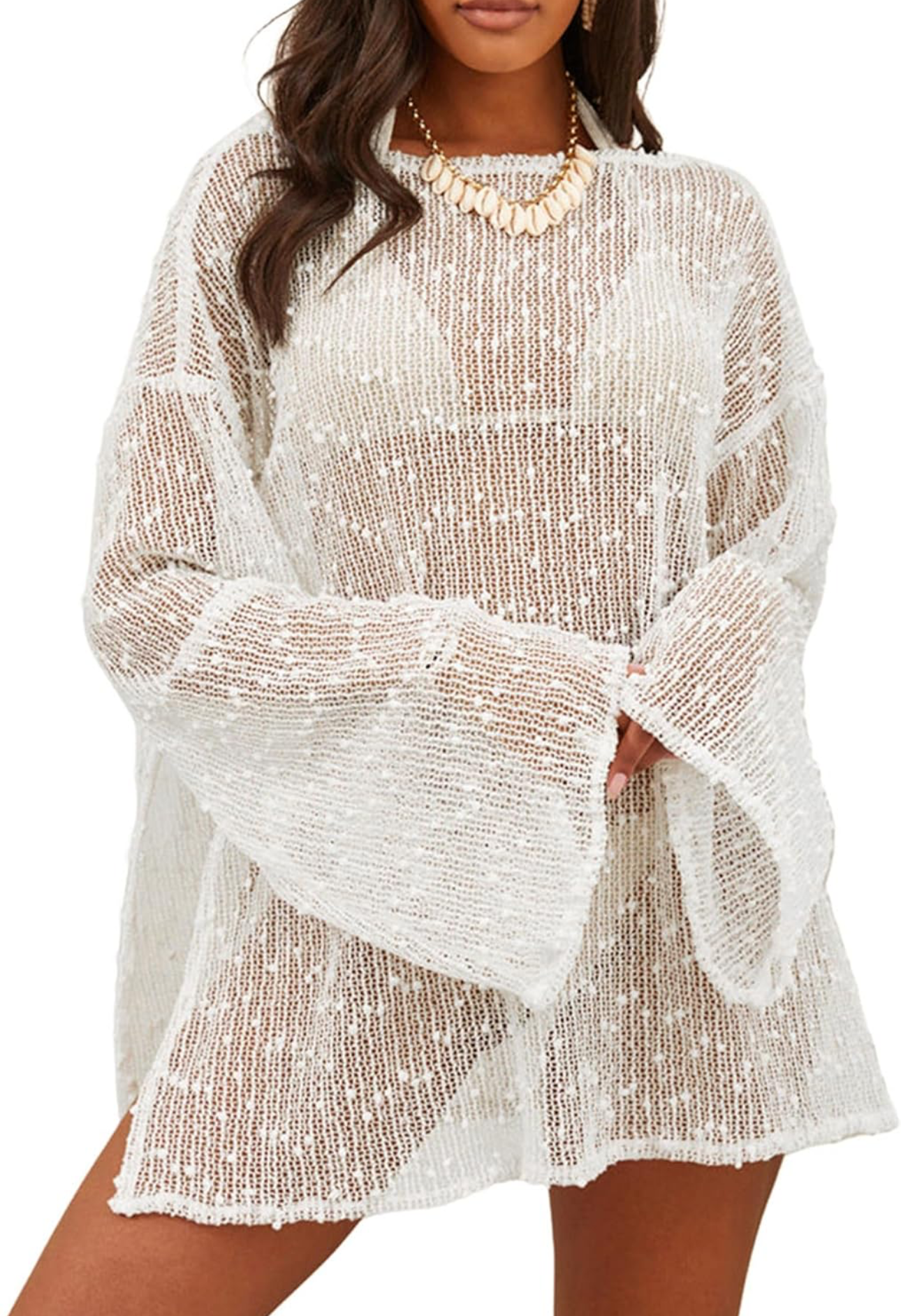 Sexy Crochet Swim Coverup