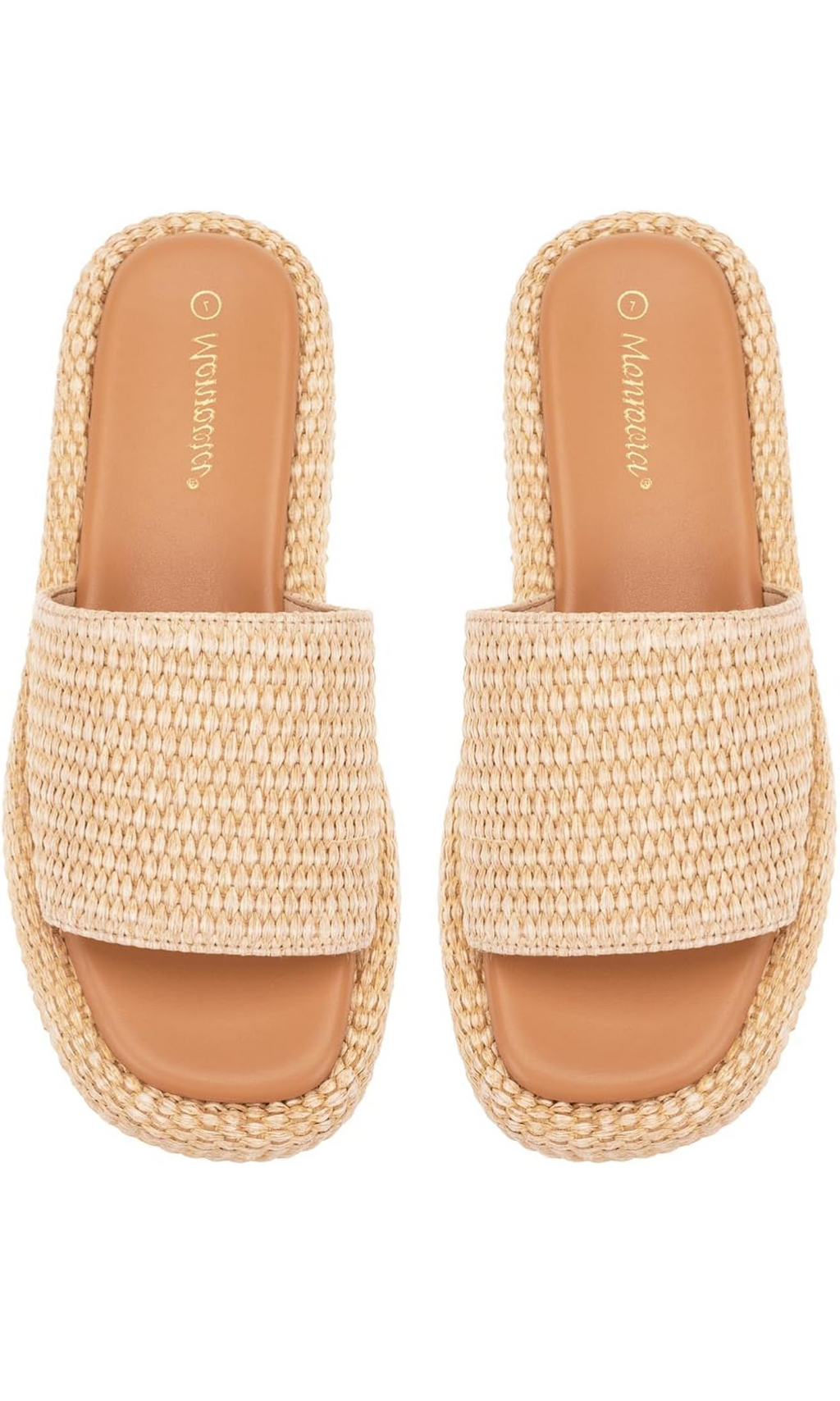 Raffia Espadrille Slides