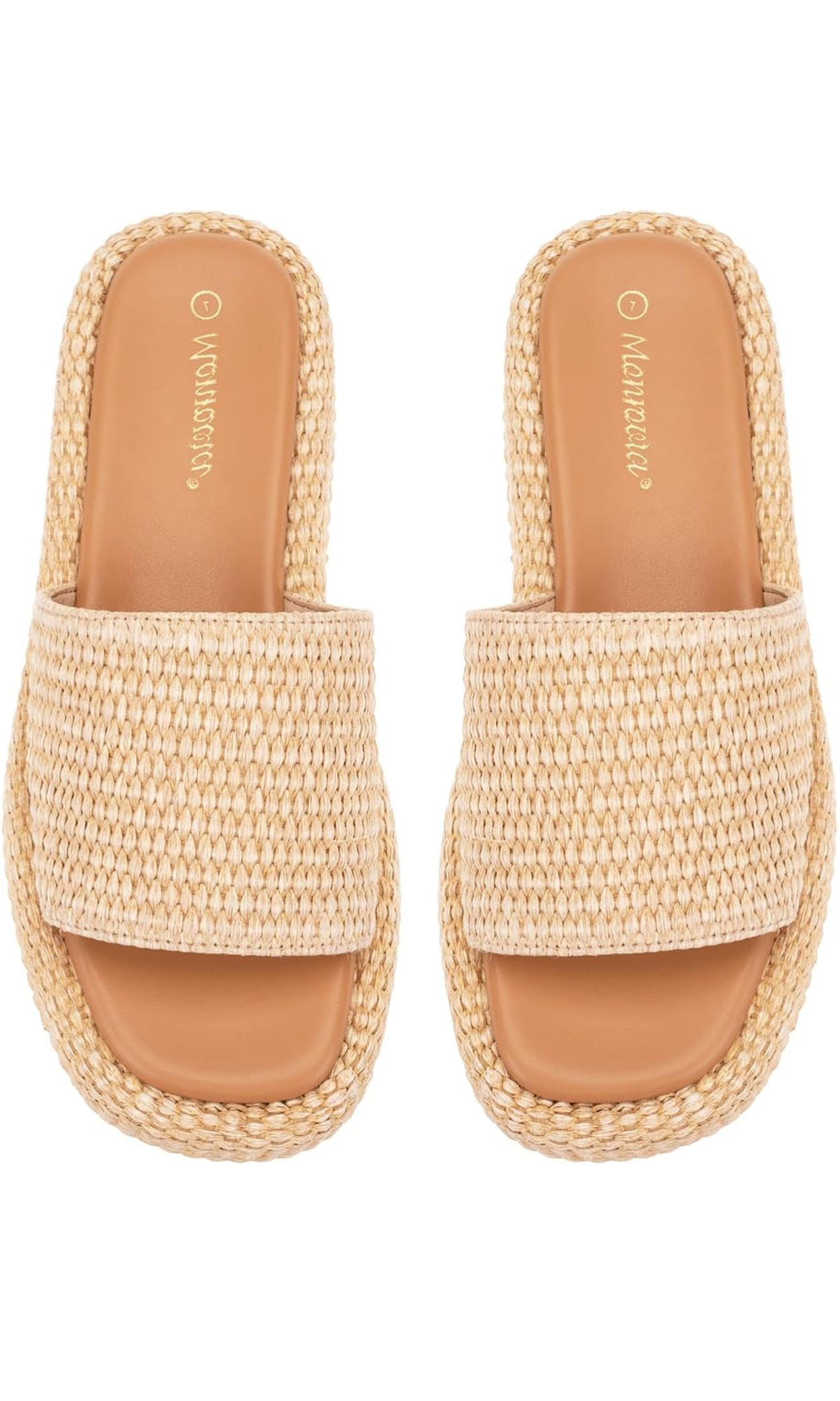 Raffia Espadrille Slides