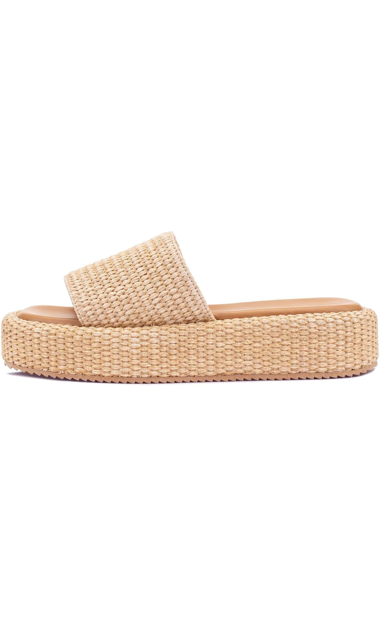 Raffia Espadrille Slides