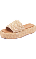 Raffia Espadrille Slides