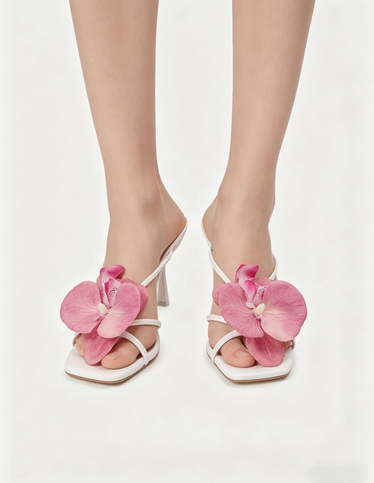 Floral Kitten Heels
