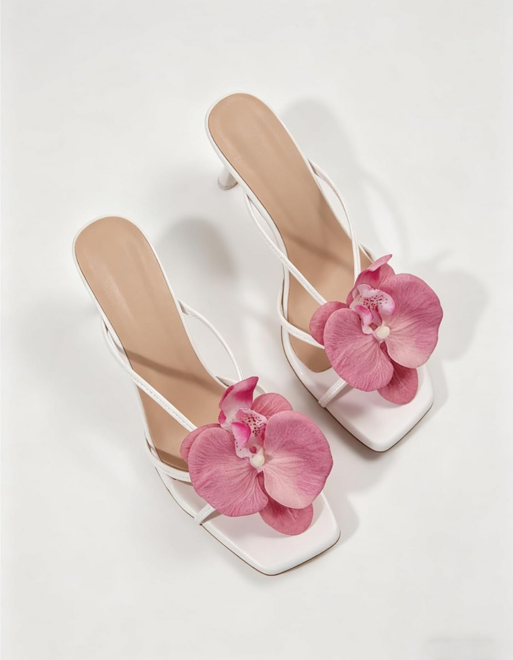 Floral Kitten Heels